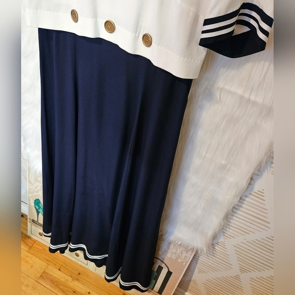 Robbie Bee Vintage Nautical Sailor Cosplay Maxi Dress - Picture 3 of 8
